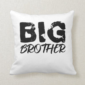 grungy big brother design throw pillow