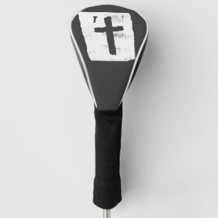 Grungy Christian Cross Golf Head Cover