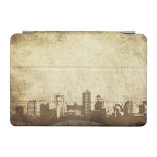 Grungy city background iPad mini cover