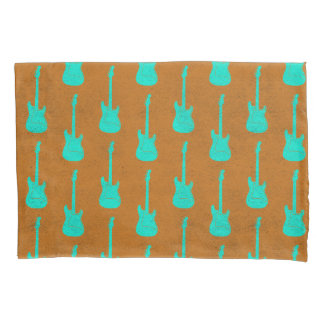 Grungy Classic Electric Guitar Polkadot toxic Pillow Case