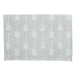 Grungy Classic Electric Guitar Polkadot whites Pillow Case