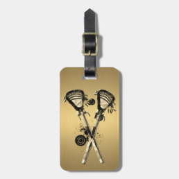 Grungy &amp; Cool Lacrosse Custom Luggage Tag