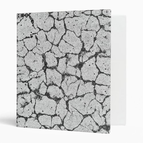 Grungy Cracked Paint Concrete  3 Ring Binder