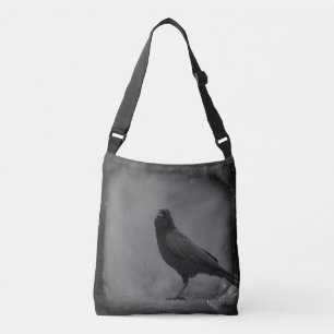Grungy Crow Crossbody Bag