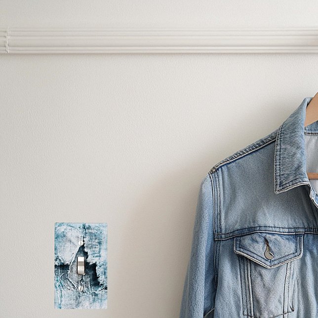 grungy denim light switch cover (Creator Uploaded)