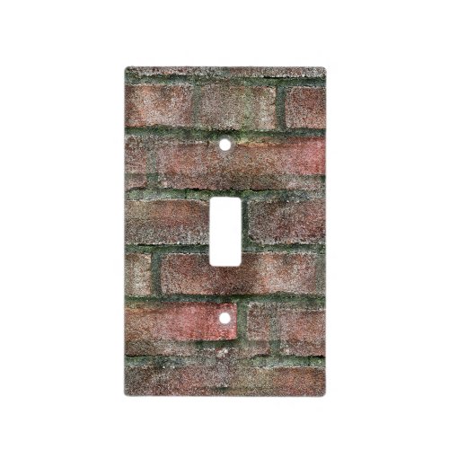 Grungy Dirty Moldy Brick Wall  Light Switch Cover