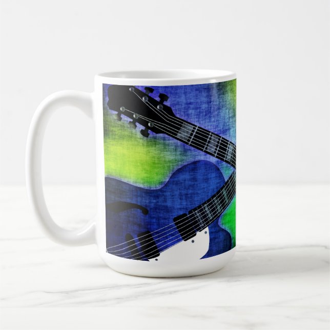 Grungy Electric Guitars Mug (Left)