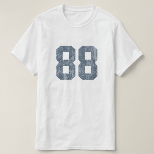 Grungy Faded 88 Blue T_Shirt