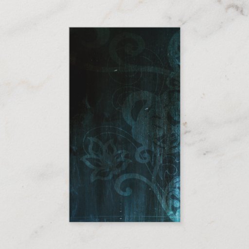 Customizable Grungy Floral Business Card