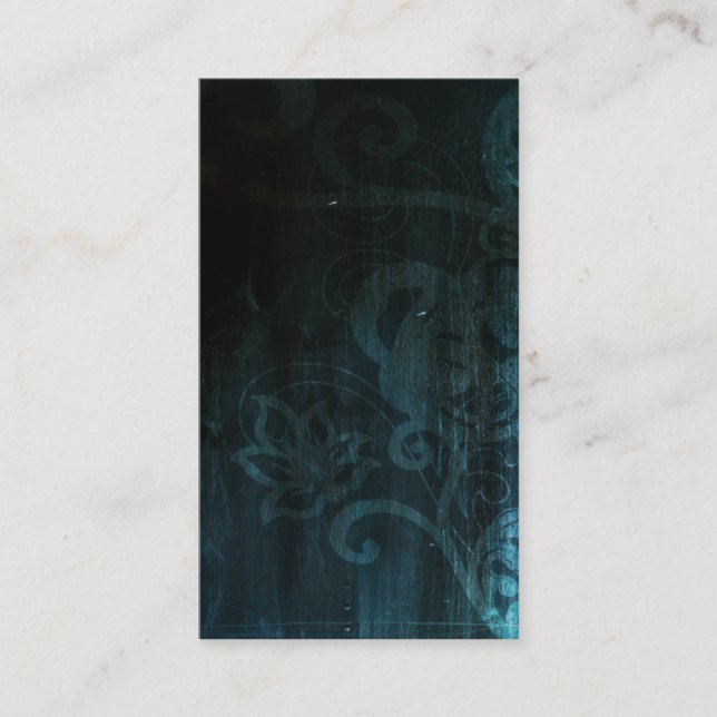 Grungy Floral Business Card (Front)