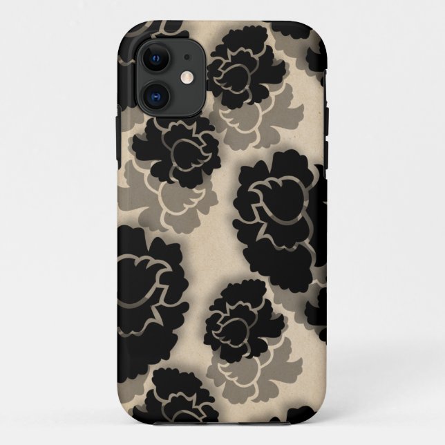 Grungy Floral Decadence BT iPhone 5 Case, Ivory Case-Mate iPhone Case (Back)