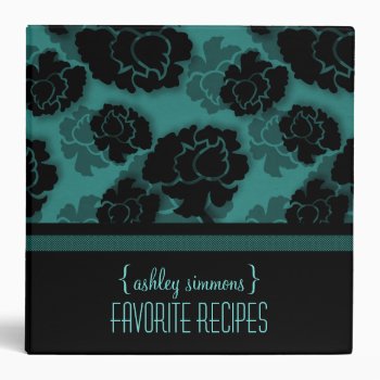 Grungy Floral Decadence Recipe Binder (2 Inch) by Superstarbing at Zazzle