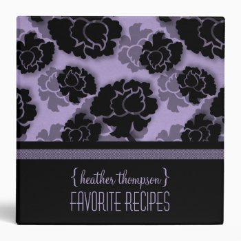 Grungy Floral Decadence Recipe Binder (2 Inch) by Superstarbing at Zazzle