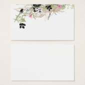 Grungy flowers Profile Card (Front & Back)