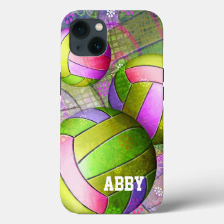 Grungy Girly Volleyball iPhone 13 Case