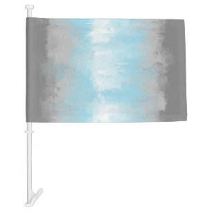 Grungy Glitchy Funky Abstract Demiboy Pride Flag