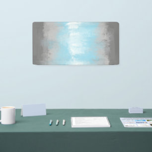 Grungy Glitchy Funky Abstract Demiboy Pride Flag Banner