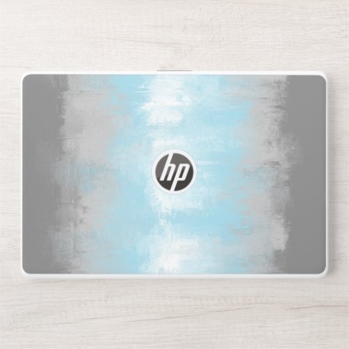 Grungy Glitchy Funky Abstract Demiboy Pride Flag HP Laptop Skin