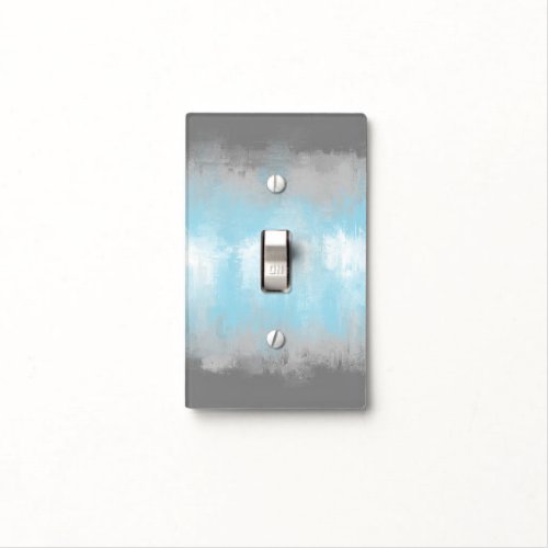 Grungy Glitchy Funky Abstract Demiboy Pride Flag Light Switch Cover