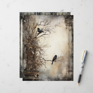 Grungy Gothic Winter Paper Craft Cardstock