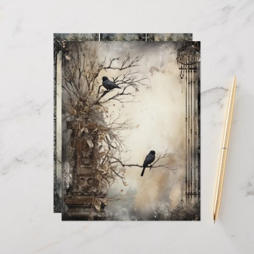 Grungy Gothic Winter Paper Craft Cardstock