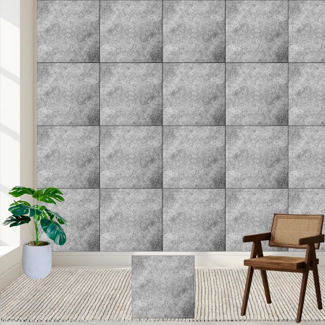 Grungy Gray Concrete Texture Ceramic Tile (Grungy Gray Concrete Texture Ceramic Tile)