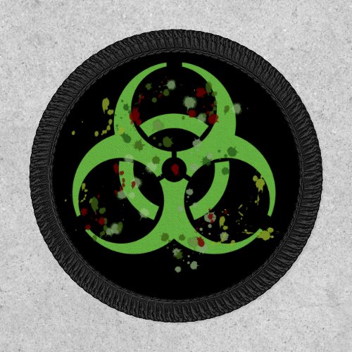 Grungy Green Biohazard Zombie Hunter Patch