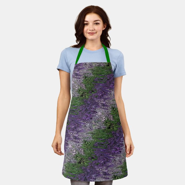 Grungy Groovy Funky Trippy Genderqueer Pride Apron (Worn)