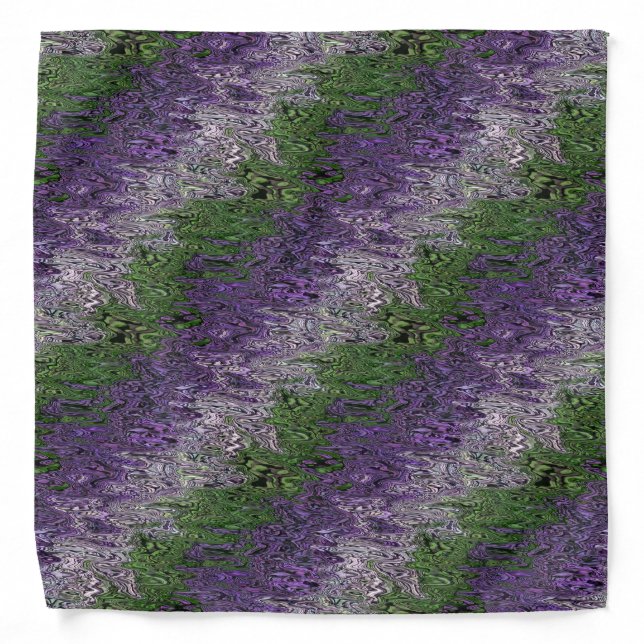 Grungy Groovy Funky Trippy Genderqueer Pride Bandana (Front)
