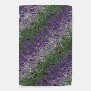 Grungy Groovy Funky Trippy Genderqueer Pride Garden Flag
