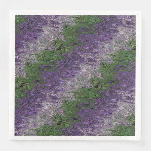 Grungy Groovy Funky Trippy Genderqueer Pride Paper Dinner Napkins