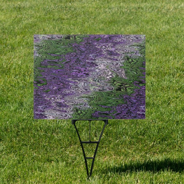 Grungy Groovy Funky Trippy Genderqueer Pride Sign (Insitu)