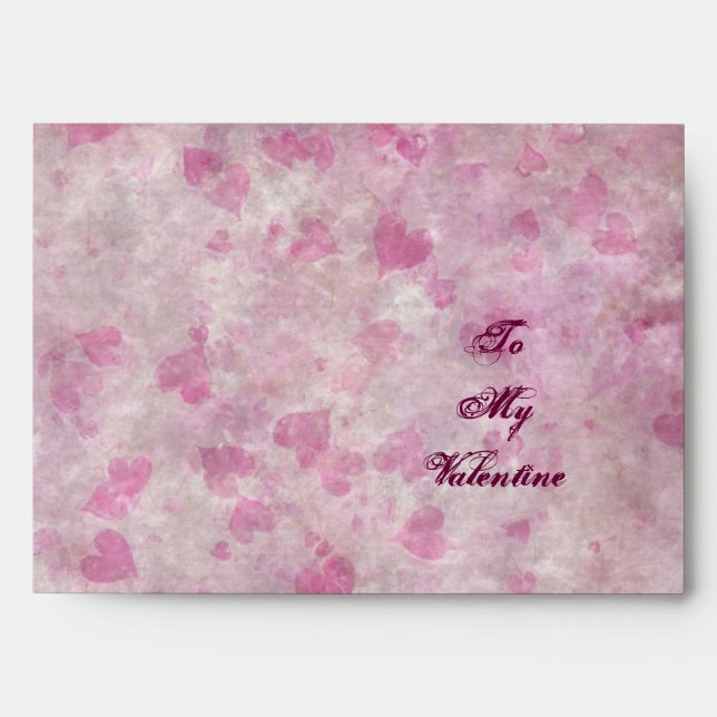 Grungy Hearts Envelope (Front)