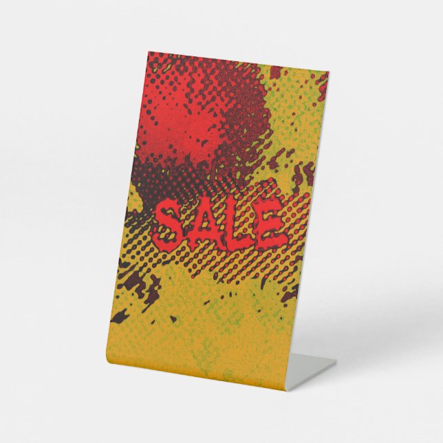 Grungy Hip Sale Sign with Bold and Flashy Colors (Front)