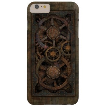 Grungy Industrial Steampunk Machine Barely There Iphone 6 Plus Case by poppycock_cheapskate at Zazzle