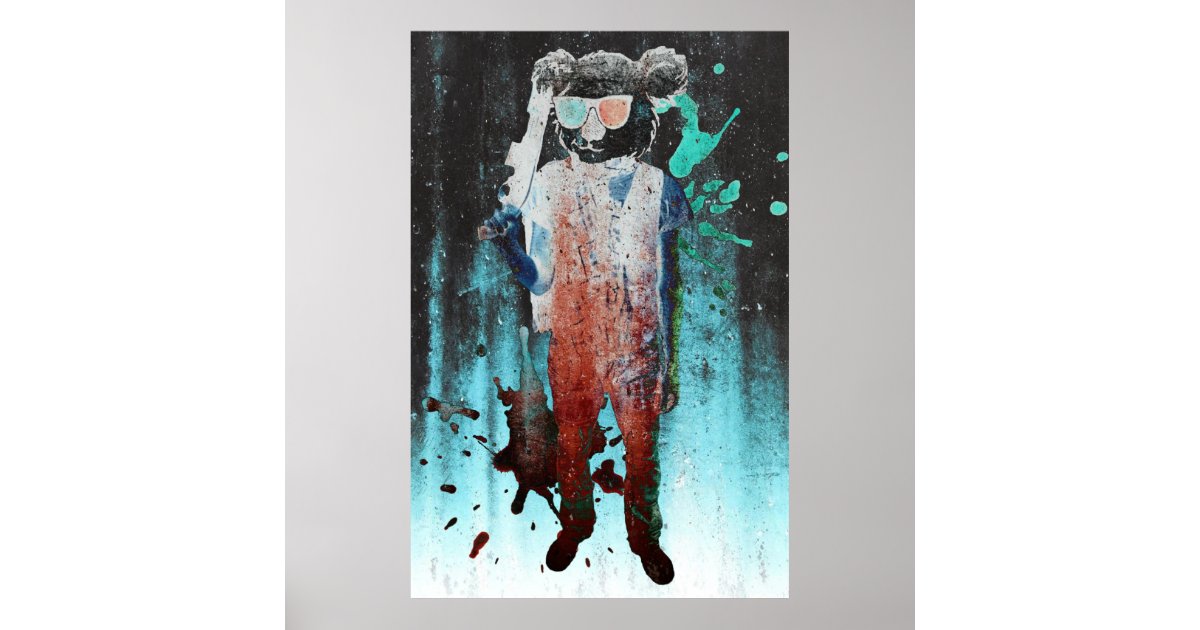 Grungy Koala Poster | Zazzle