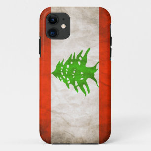 Grungy Lebanon Flag iPhone 11 Case