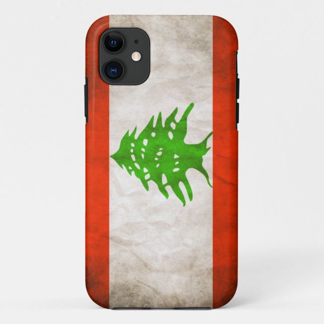 Grungy Lebanon Flag Case-Mate iPhone Case (Back)