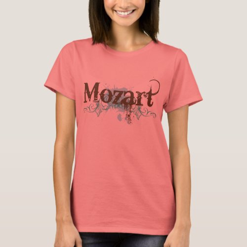 Grungy Mozart Music T_shirt