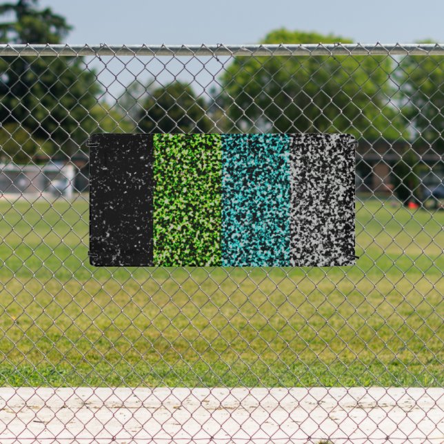 Grungy Noisy Abstract Quoiromantic Pride Flag Banner (Insitu)