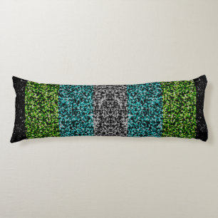 Grungy Noisy Abstract Quoiromantic Pride Flag Body Pillow