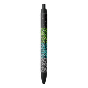 Grungy Noisy Abstract Quoiromantic Pride Flag Pen