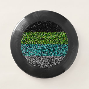 Grungy Noisy Abstract Quoiromantic Pride Flag Wham-O Frisbee