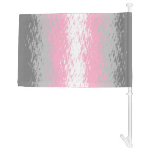 Grungy Noisy Grainy Abstract Demigirl Pride Flag