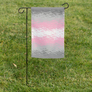 Grungy Noisy Grainy Abstract Demigirl Pride Flag