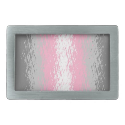 Grungy Noisy Grainy Abstract Demigirl Pride Flag Belt Buckle
