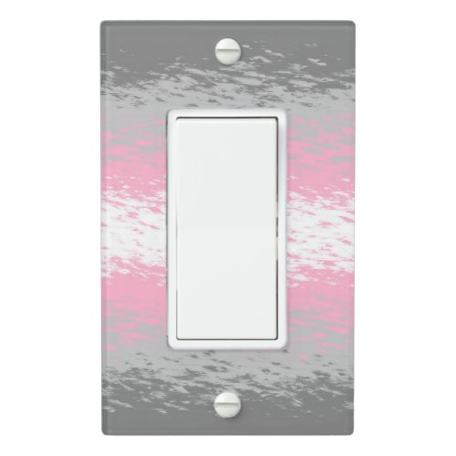 Grungy Noisy Grainy Abstract Demigirl Pride Flag Light Switch Cover