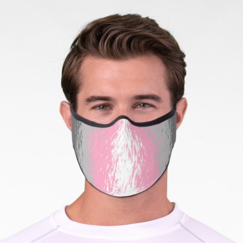 Grungy Noisy Grainy Abstract Demigirl Pride Flag Premium Face Mask