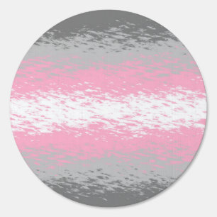 Grungy Noisy Grainy Abstract Demigirl Pride Flag Sign