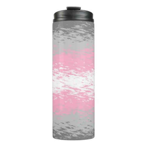 Grungy Noisy Grainy Abstract Demigirl Pride Flag Thermal Tumbler
